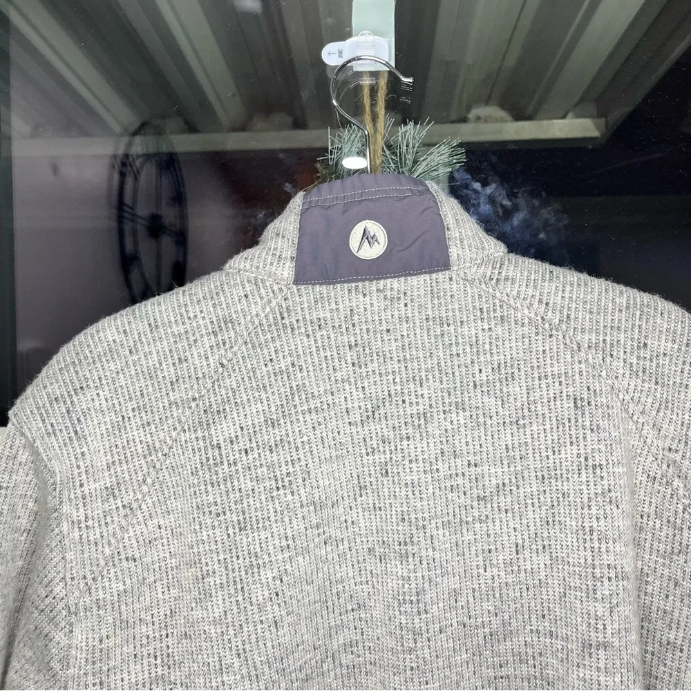 Marmot Men’s Full Zip Knit Fleece Jacket Gray XL - Picture 10 of 12